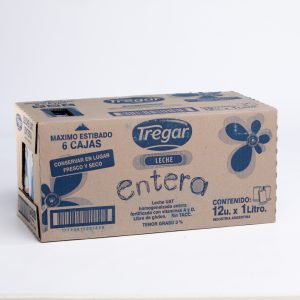 Leche larga vida entera tregar cj x 12