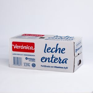 Leche larga vida entera veronica cj x 12