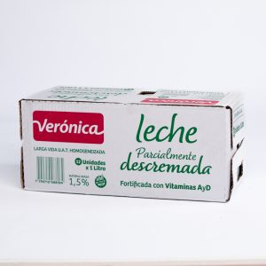 Leche larga vida descremada veronica cj x 12